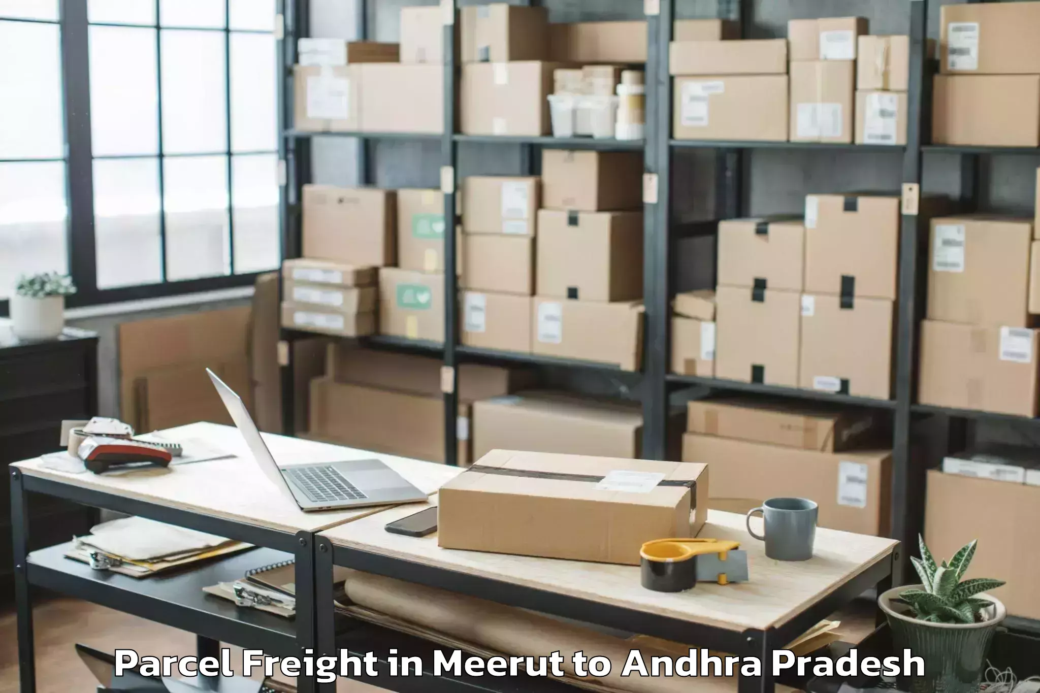 Leading Meerut to Bathalapalle Parcel Freight Provider